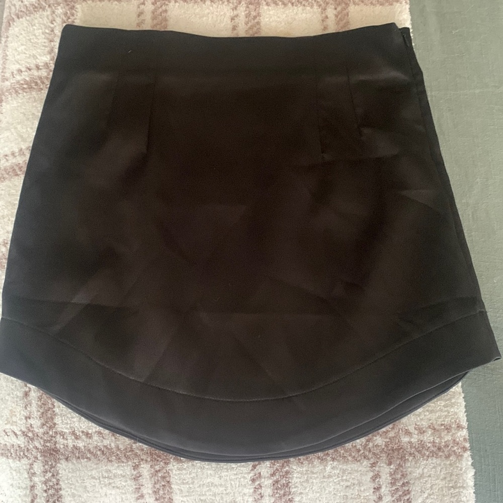 Black mini skirt
